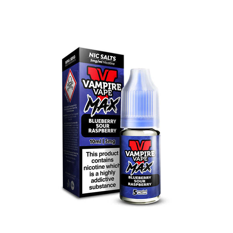 Vampire Vape MAX Blueberry Sour Raspberry Nic Salt E-Liquid